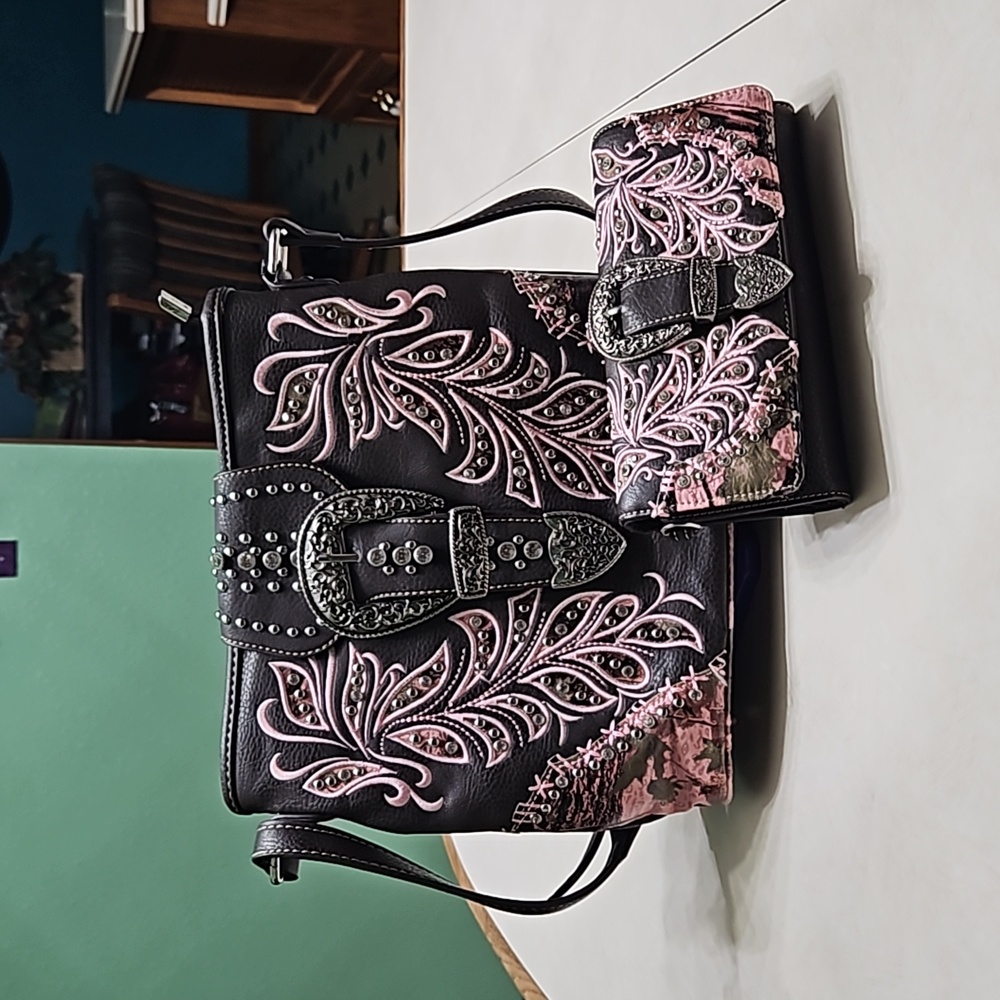 Montana West cross body with matching wallet